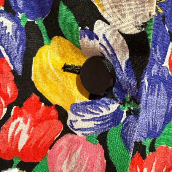 Neiman Marcus vintage 80s floral retro dress - Picture 4 of 5